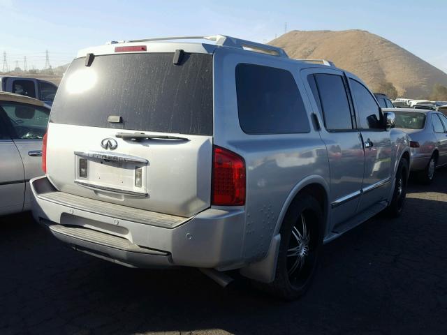 5N3AA08A06N810032 - 2006 INFINITI QX56 SILVER photo 4