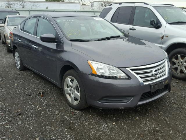 3N1AB7AP8EY341584 - 2014 NISSAN SENTRA S CHARCOAL photo 1