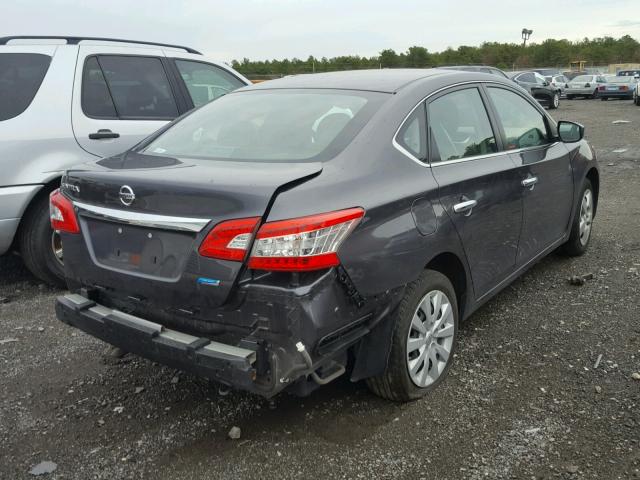 3N1AB7AP8EY341584 - 2014 NISSAN SENTRA S CHARCOAL photo 4