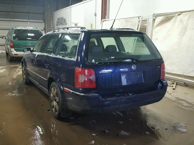 WVWWH63B73E411390 - 2003 VOLKSWAGEN PASSAT GLX 蓝色 照片 3