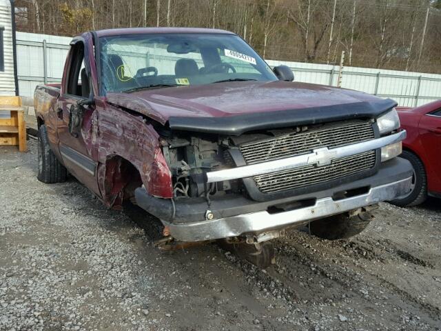 1GCEK14T04Z121977 - 2004 CHEVROLET SILVERADO MAROON photo 1