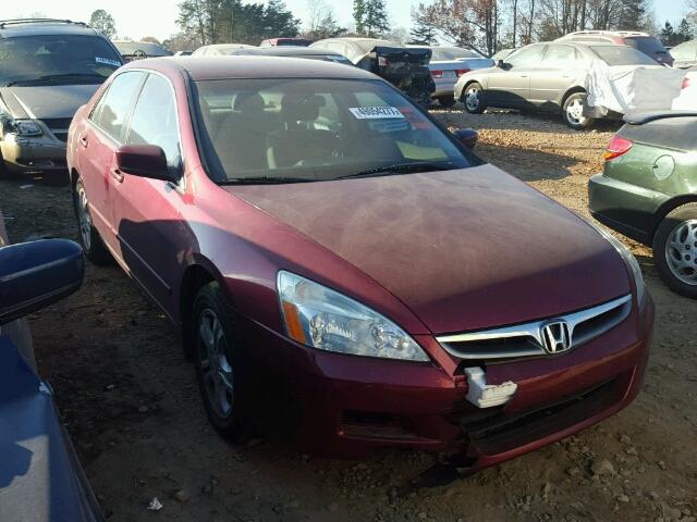 1HGCM56396A103096 - 2006 HONDA ACCORD SE RED photo 1