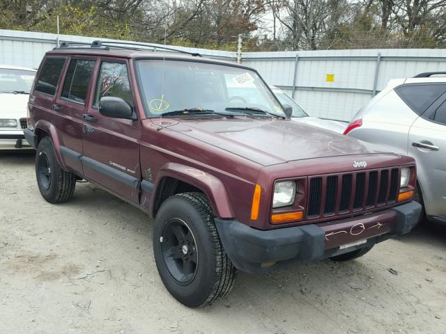 1J4FF48S4YL192775 - 2000 JEEP CHEROKEE S MAROON photo 1