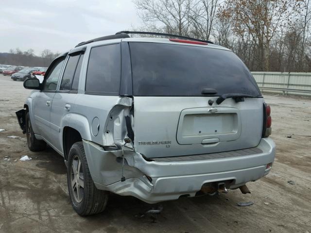 1GNDT13S072238058 - 2007 CHEVROLET TRAILBLAZE SILVER photo 3