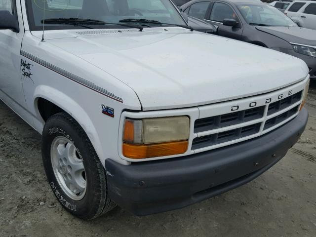 1B7GL23X5SW943348 - 1995 DODGE DAKOTA WHITE photo 9