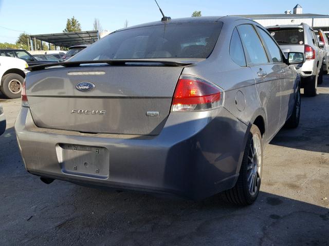 1FAHP3GN9AW115136 - 2010 FORD FOCUS SES GRAY photo 4