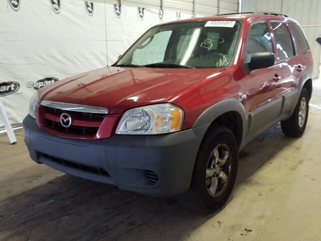 4F2YZ02ZX6KM14842 - 2006 MAZDA TRIBUTE I BURGUNDY photo 2