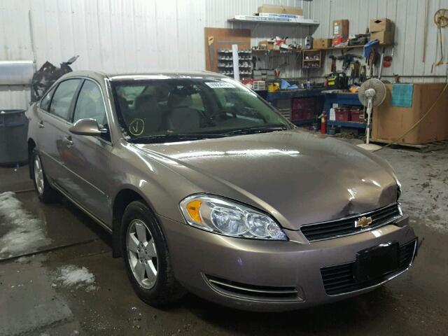 2G1WT58K679291309 - 2007 CHEVROLET IMPALA LT TAN photo 1