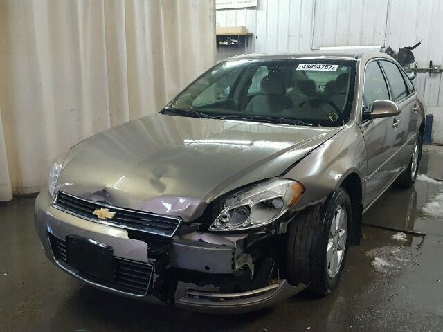 2G1WT58K679291309 - 2007 CHEVROLET IMPALA LT TAN photo 2