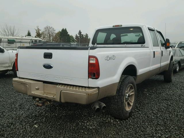 1FTSW21R18EB62069 - 2008 FORD F250 SUPER WHITE photo 4