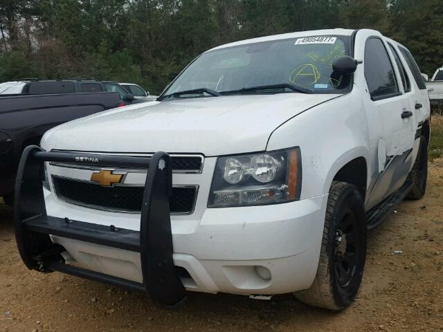 1GNLC2E02DR348741 - 2013 CHEVROLET TAHOE POLI WHITE photo 2