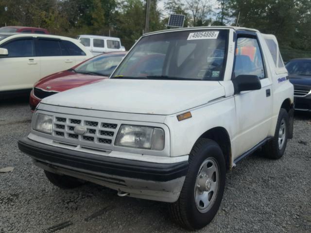 2CNBJ18U0N6942899 - 1992 GEO TRACKER WHITE photo 2