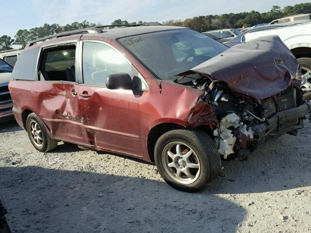 5TDZK23C68S148844 - 2008 TOYOTA SIENNA CE MAROON photo 1