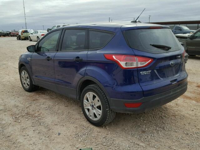 1FMCU0F71EUA92785 - 2014 FORD ESCAPE S BLUE photo 3