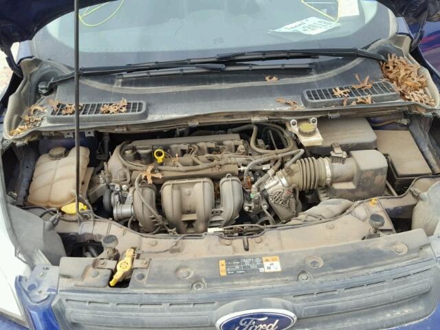 1FMCU0F71EUA92785 - 2014 FORD ESCAPE S BLUE photo 7