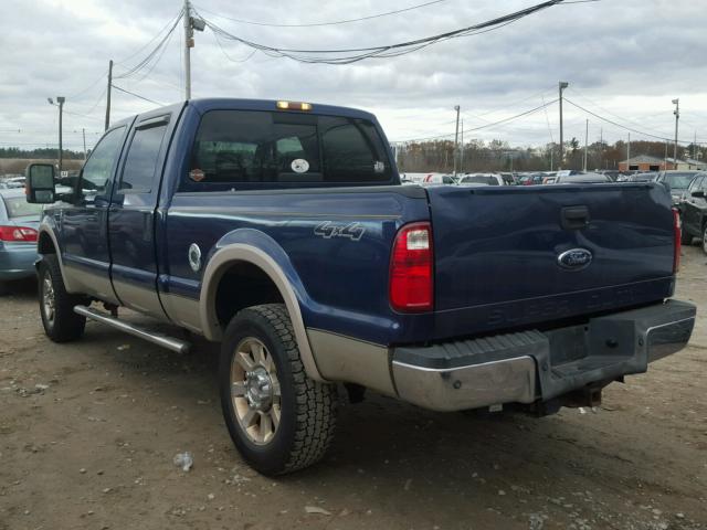 1FTWW315X8EC49022 - 2008 FORD F350 SRW S BLUE photo 3