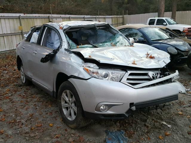 5TDZK3EH3DS132478 - 2013 TOYOTA HIGHLANDER SILVER photo 1