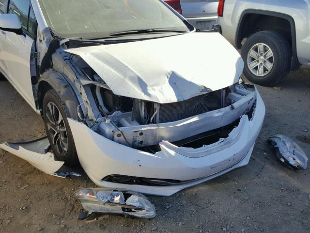 19XFB2F98DE214527 - 2013 HONDA CIVIC EXL WHITE photo 9