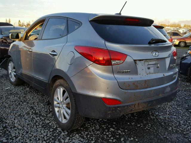 KM8JUCAC4AU042129 - 2010 HYUNDAI TUCSON GLS CHARCOAL photo 3