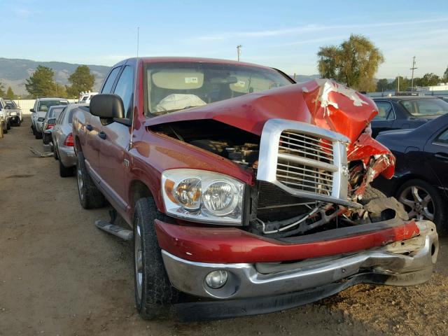 1D7HA182X7S132652 - 2007 DODGE RAM 1500 S RED photo 1