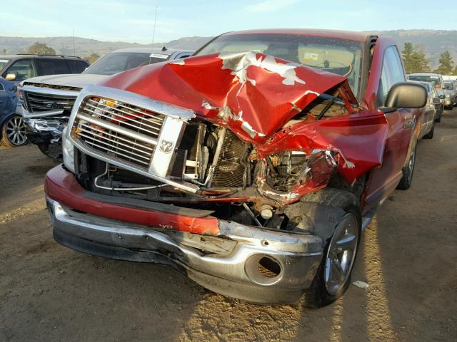 1D7HA182X7S132652 - 2007 DODGE RAM 1500 S RED photo 2