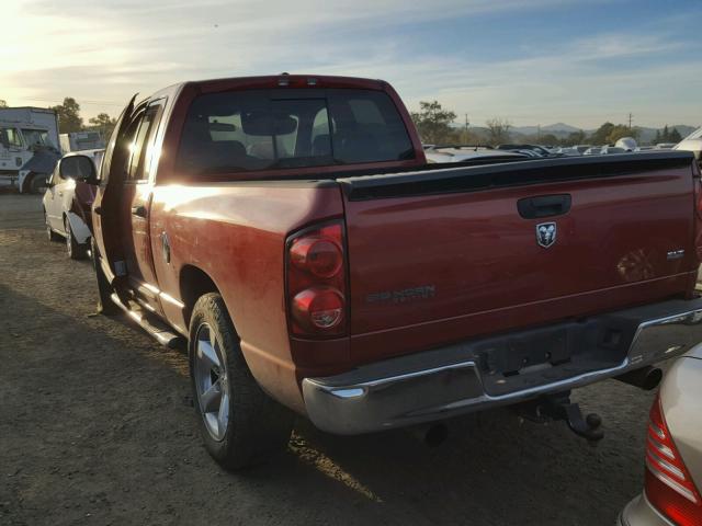 1D7HA182X7S132652 - 2007 DODGE RAM 1500 S RED photo 3