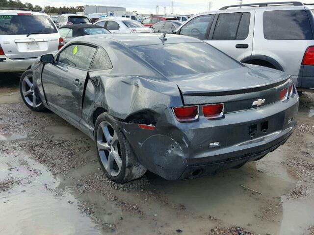 2G1FC1E35D9198492 - 2013 CHEVROLET CAMARO LT GRAY photo 3