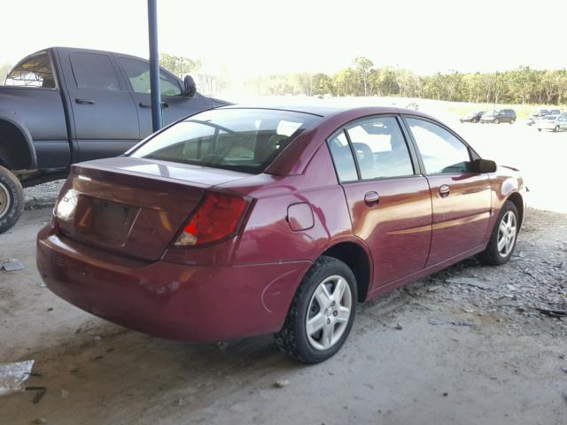1G8AJ55F27Z110690 - 2007 SATURN ION LEVEL RED photo 4