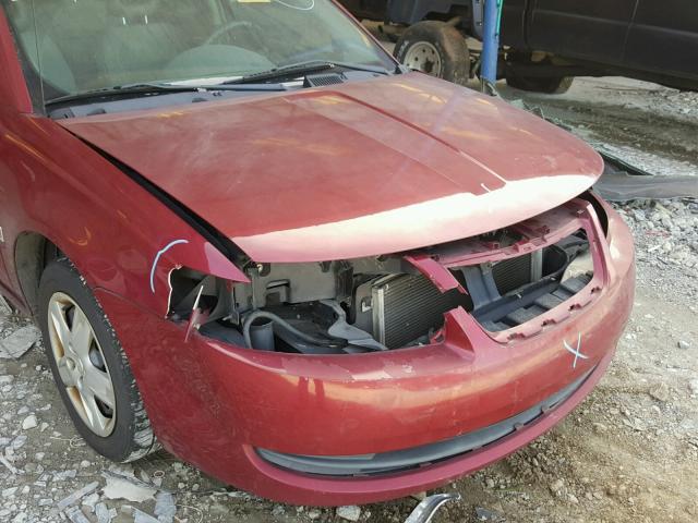 1G8AJ55F27Z110690 - 2007 SATURN ION LEVEL RED photo 9