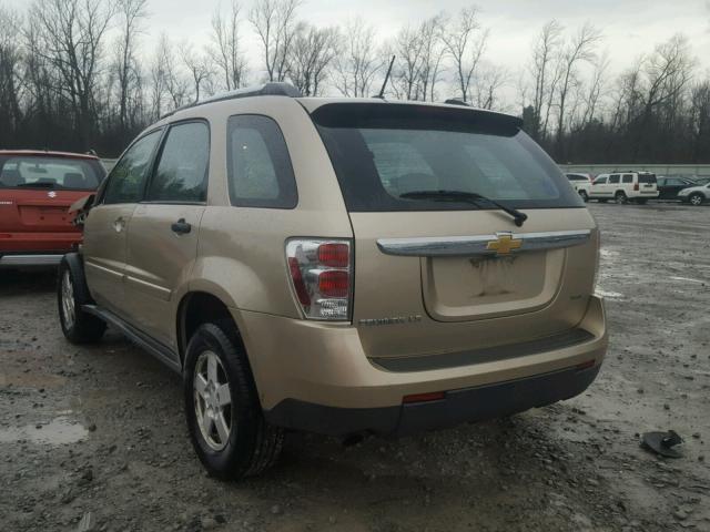 2CNDL23F486336124 - 2008 CHEVROLET EQUINOX LS TAN photo 3