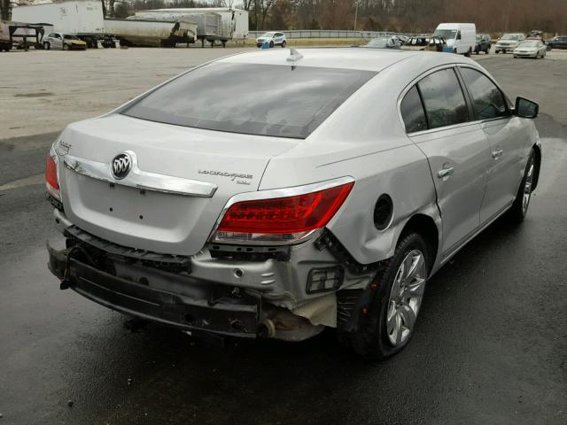 1G4GC5EG9AF175947 - 2010 BUICK LACROSSE C SILVER photo 4