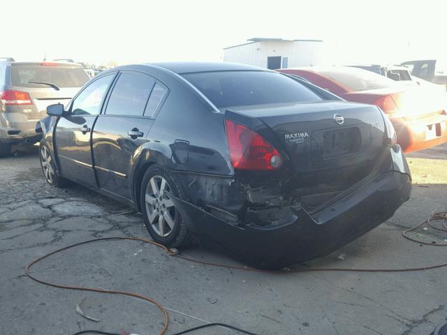 1N4BA41E64C867159 - 2004 NISSAN MAXIMA SE BLACK photo 3