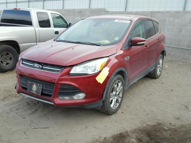 1FMCU0HX4DUD24548 - 2013 FORD ESCAPE SEL RED photo 2