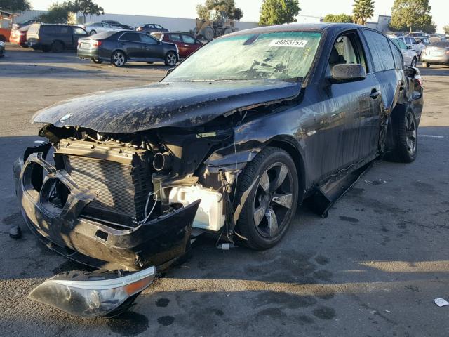 WBANE53516CK81435 - 2006 BMW 525 I BLACK photo 2