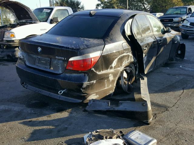 WBANE53516CK81435 - 2006 BMW 525 I BLACK photo 4