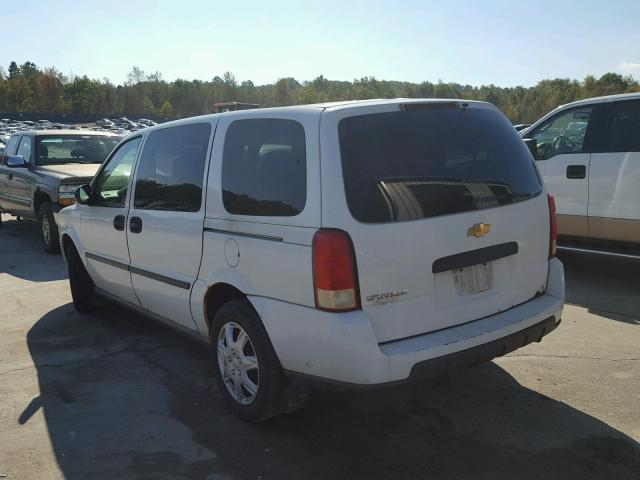 1GNDV03L45D208642 - 2005 CHEVROLET UPLANDER WHITE photo 3