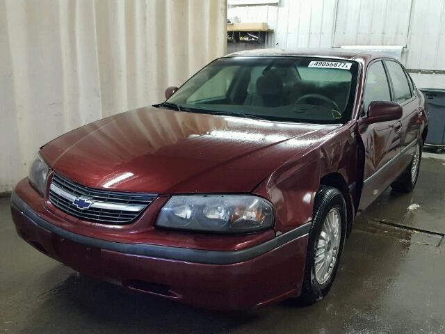 2G1WF55K229191616 - 2002 CHEVROLET IMPALA 栗色 照片 2