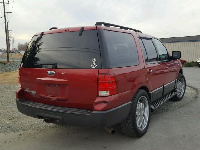 1FMPU16506LA60004 - 2006 FORD EXPEDITION BURGUNDY photo 4