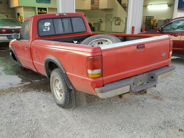 1FTCR11X0VPA81018 - 1997 FORD RANGER RED photo 3