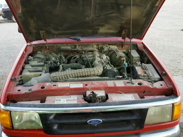 1FTCR11X0VPA81018 - 1997 FORD RANGER RED photo 7
