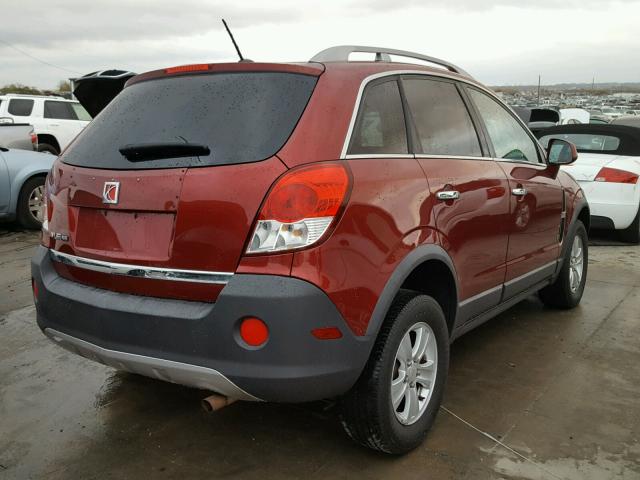 3GSCL33P78S691082 - 2008 SATURN VUE XE RED photo 4