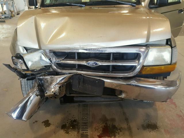 1FTYR10C7XUA00217 - 1999 FORD RANGER GOLD photo 7