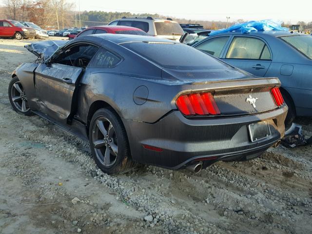 1FA6P8AM7F5312033 - 2015 FORD MUSTANG GRAY photo 3