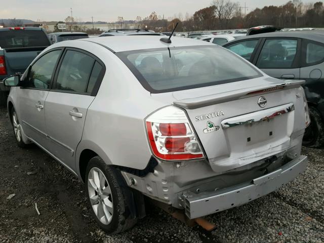 3N1AB6AP6BL697891 - 2011 NISSAN SENTRA 2.0 SILVER photo 3