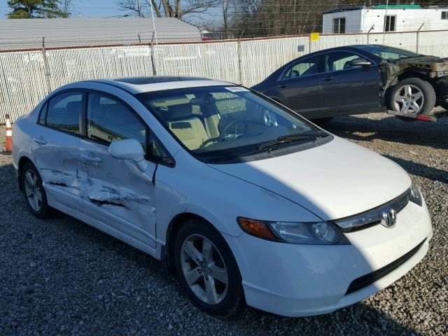 1HGFA16896L094253 - 2006 HONDA CIVIC EX WHITE photo 1