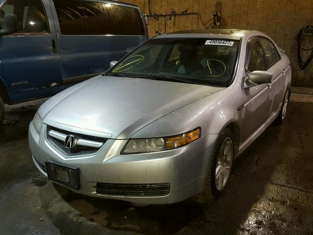 19UUA66265A081065 - 2005 ACURA TL SILVER photo 2