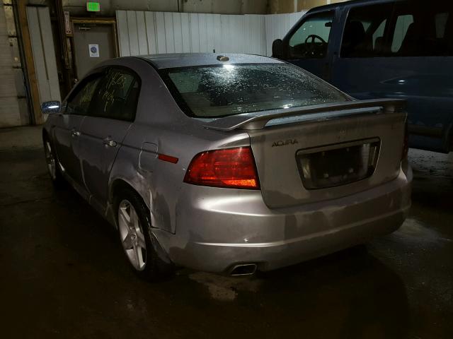 19UUA66265A081065 - 2005 ACURA TL SILVER photo 3