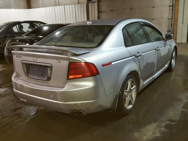 19UUA66265A081065 - 2005 ACURA TL SILVER photo 4