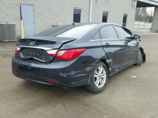 5NPEB4AC0DH514052 - 2013 HYUNDAI SONATA GLS BLUE photo 4