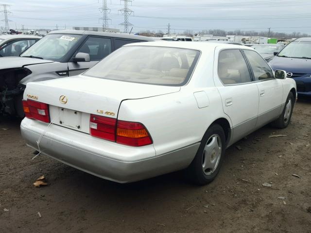 JT8BH28F2W0116085 - 1998 LEXUS LS 400 WHITE photo 4